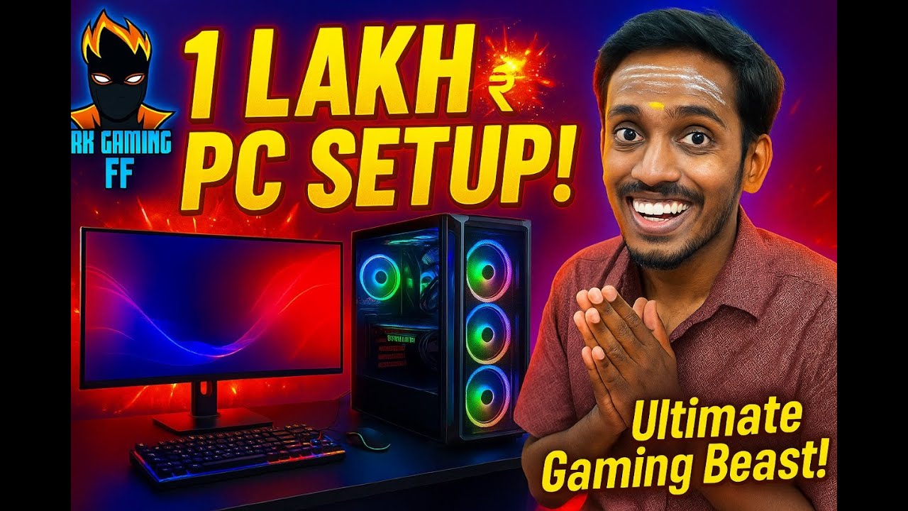 Computer Setup Rk இது தான் Free Fireக்கு மாஸ் Setup! RK Gaming FF New PC Reveal 💻🔥
