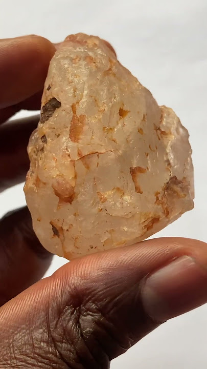 Beautiful rough gemstone most likely Anhydrite, Ivory gemstone #subscribelikecommentshare