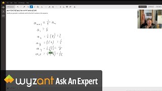 Geometric sequence recursive formula problem