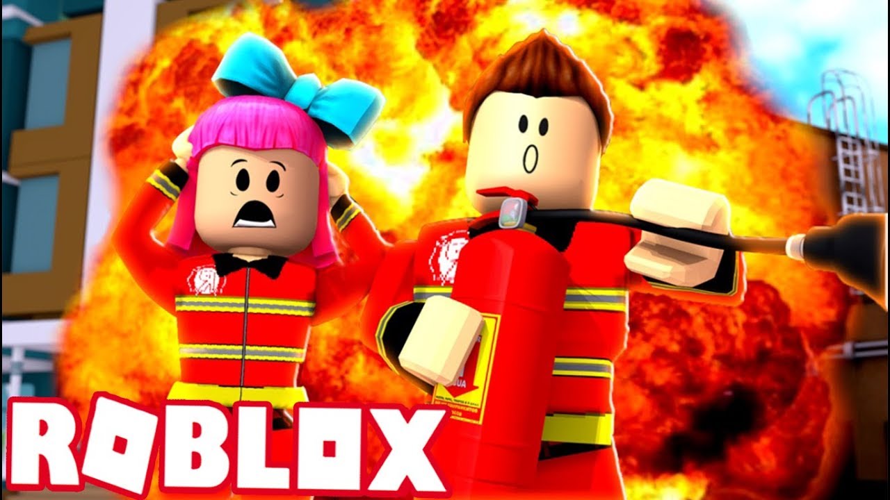 Playing As Firefighters Roblox Adventures Redhatter Youtube