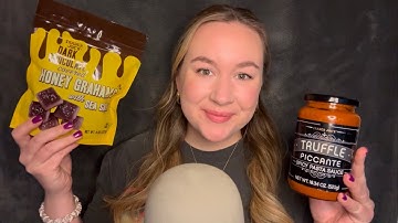 ASMR | Trader Joe’s Grocery Haul 🍝🫐🍓🥞🍫 (tapping & whisper rambling)