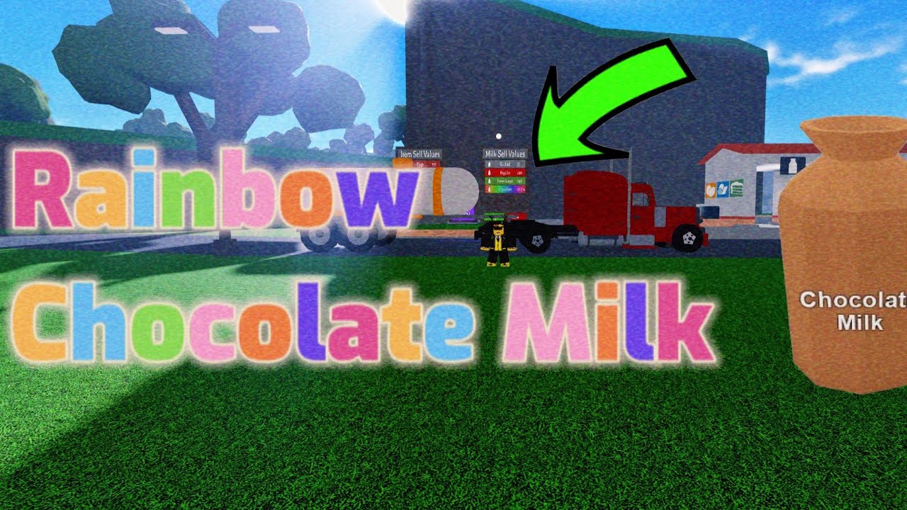 How much dose Chocolate Milk Sell For! *RAINBOW* Roblox Farming and