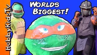 GIANT Teenage Mutant Ninja Turtles Surprise CRASH Egg!