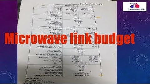 microwave link budget