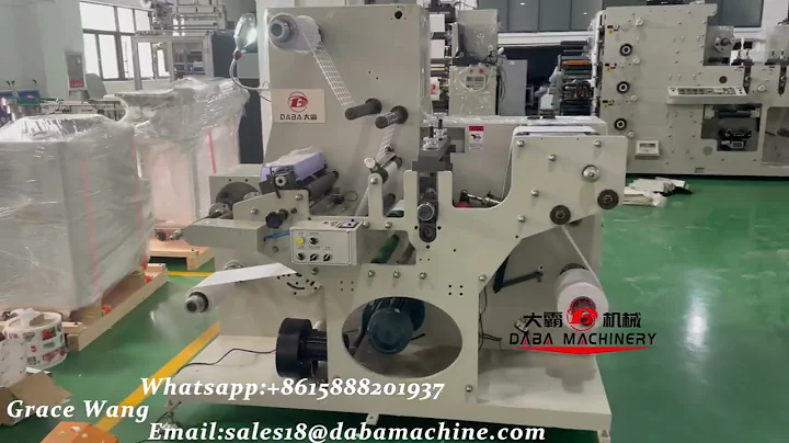 DABA 320mm Rotary Die Cutting Machine for Blank Labels with Turret Rewinder – Shipping to Colombia
