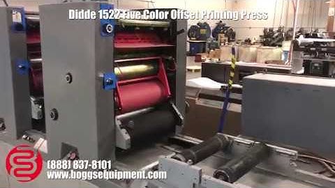 Didde 1522 Five Color Offset Printing Press