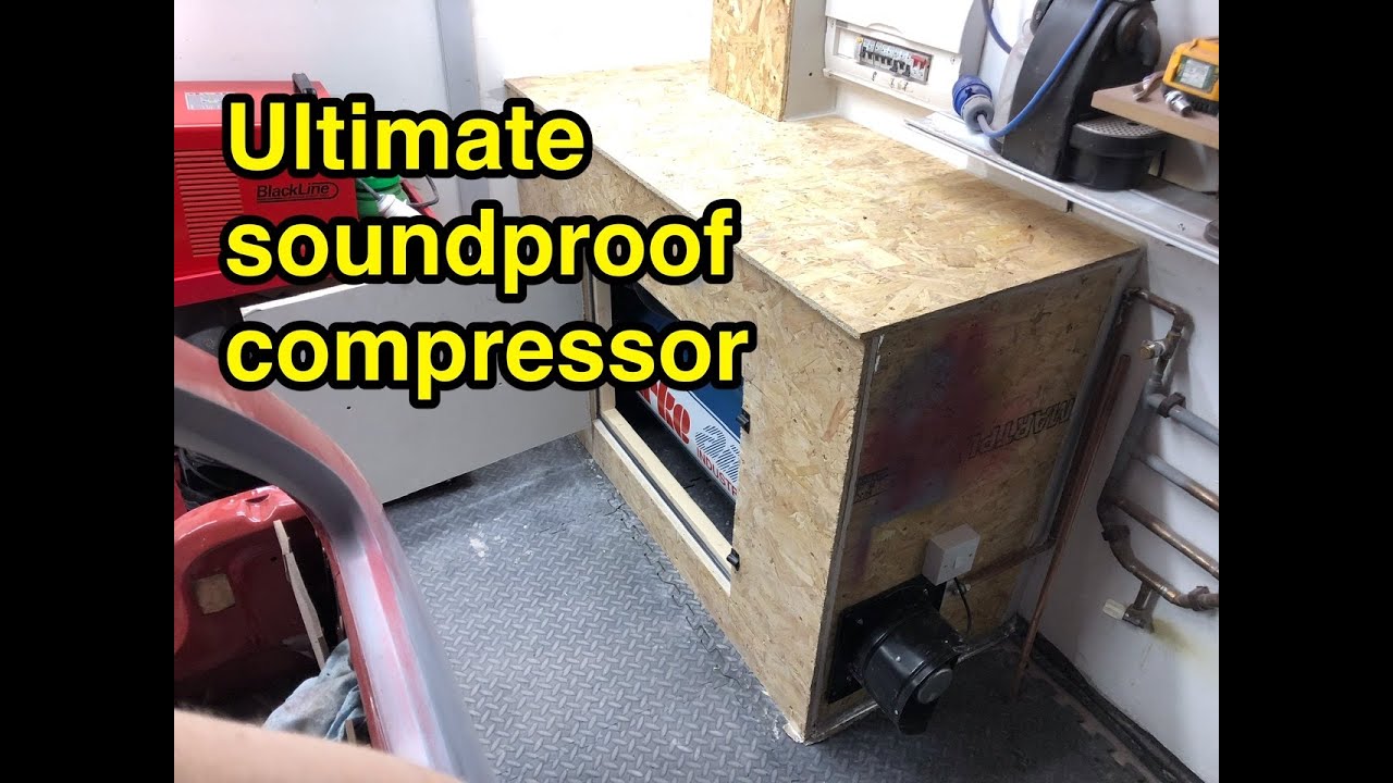 Sound proof compressor housing DIY cheap silent box enclosure Clarke