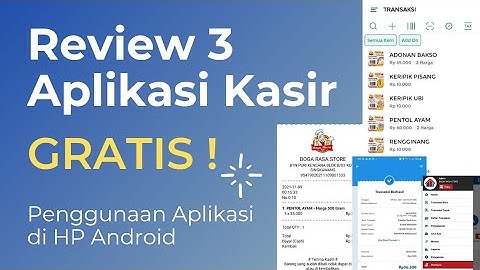 APLIKASI KASIR GRATIS | REVIEW 3 APLIKASI KASIR ANDROID #tutorial #aplikasiandroid