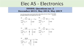 PEO solved examples (ELEC A5): Diode Question no. 2
