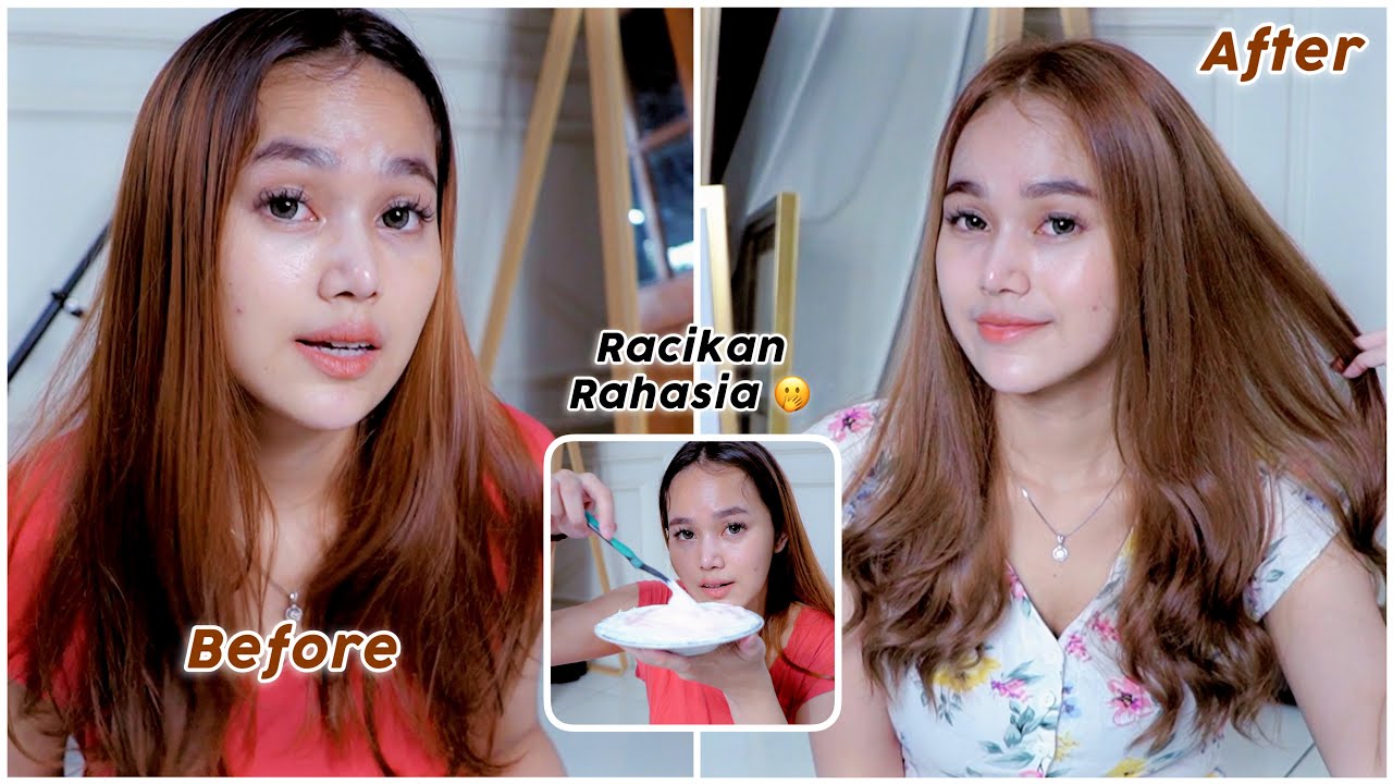 CAT RAMBUT ASH GREY / BROWN SENDIRI ANTI GAGAL TANPA BLEACING‼️ GABIKIN RAMBUT KERING, TETAP HALUS