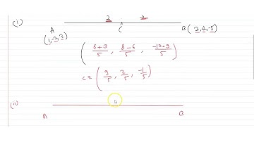 Find the coordinates of the point which divides the line segment joining the points `(1, -2, 3)...