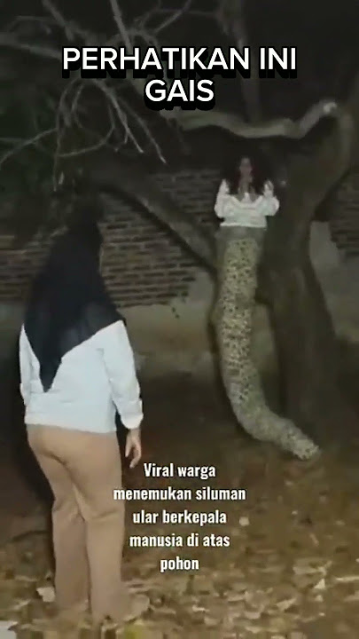 GEGAR PENAMPAKAN SILUMAN ULAR DIATAS POHON!!! #shorts #trending #ghost #hantu