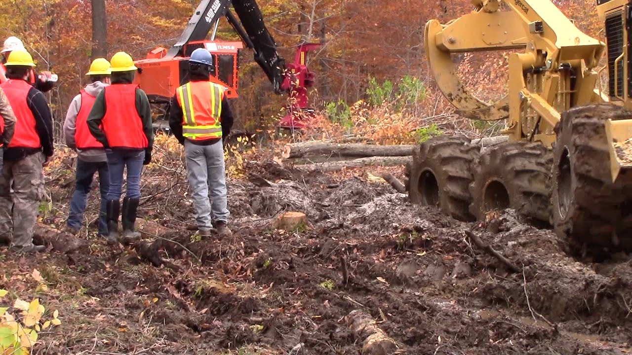 2014 Timberpro TL745B Feller Buncher w/Quadco 22B-360 degree rotate hot ...