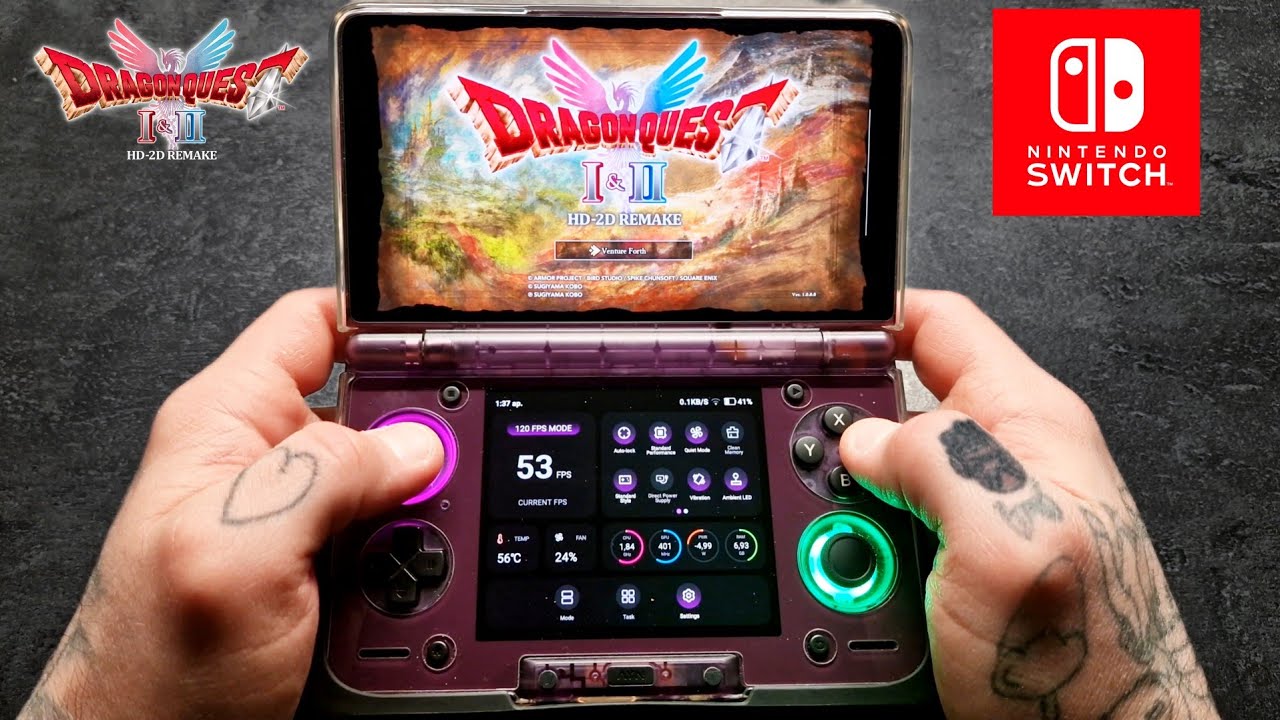 Dragon Quest I & II HD-2D Remake - Ayn Thor Gameplay 