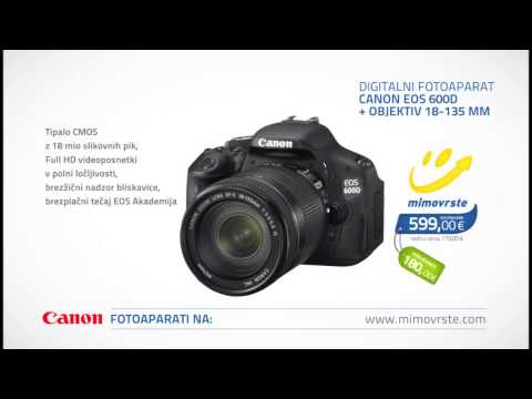 mimovrste=) Digitalni fotoaparat Canon EOS 600D
