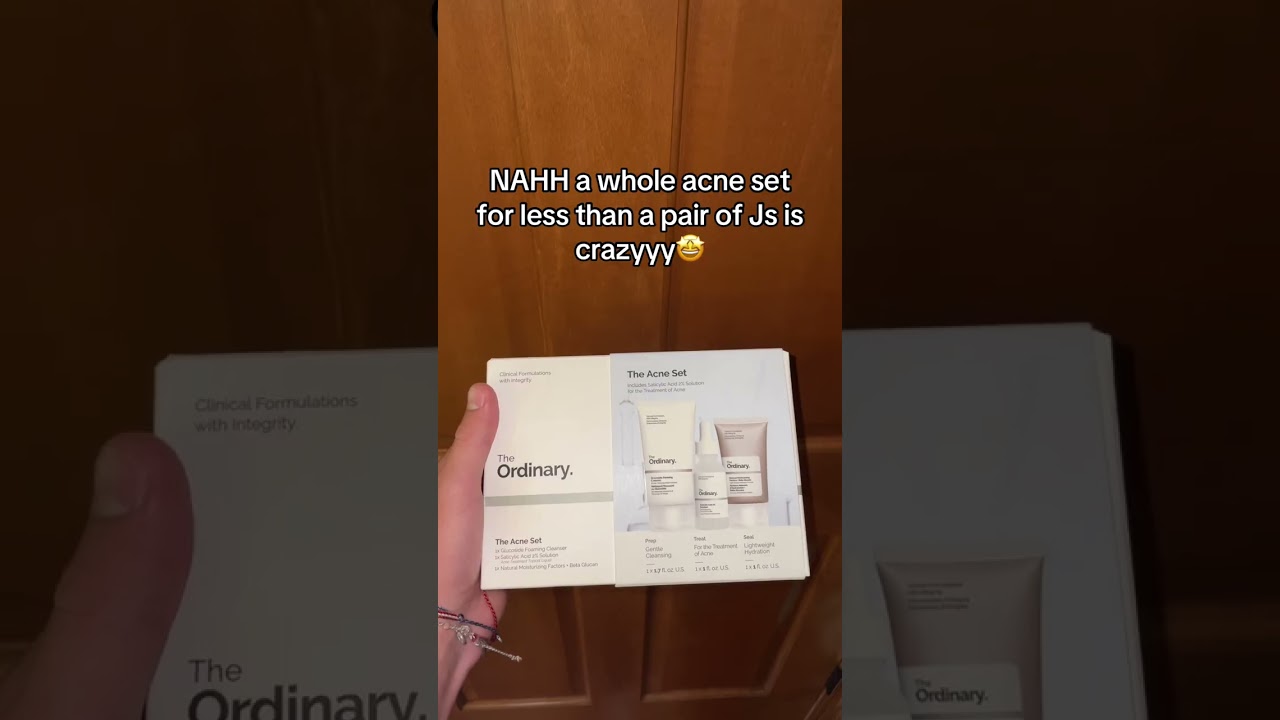 Affordable acne treatment set