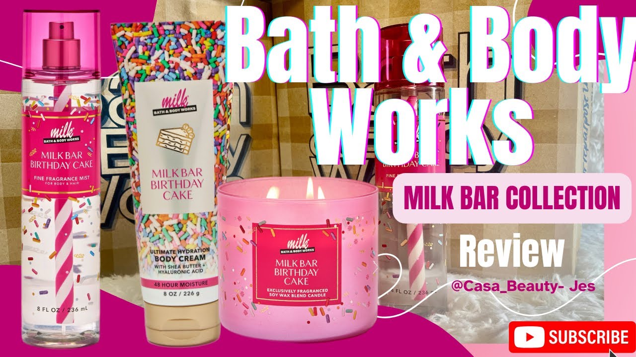 NEW Bath & Bodyworks Milk Bar Collection: Birthday Cake #candles #fragrance #bodymists #beauty