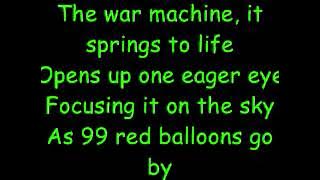 99 Red Balloons - Goldfinger (With German) Lyrics
