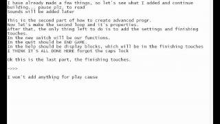 How to make advanced progr. menu text (part3)
