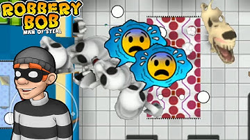 Robbery Bob 2 | Angry Dog Costume Vs Mario Ghost | Part 6