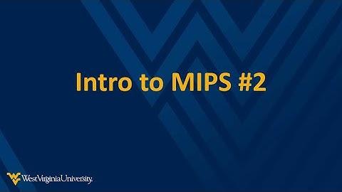 MIPS #2 (Arithmetic)
