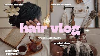 wash day | hair tips🎀, product restock, oil & scalp massage, coffee and errands