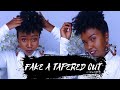 FAKE A TAPERED CUT ft CHAO BOTANICALS | NATURAL HAIR UPDO