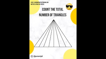 COUNT THE TRIANGLES #triangle #counting #mathspuzzle #mentalmath  #mathstricks #shorts #ytshorts #yt