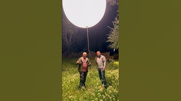 How to light your film set with helium balloons! #behindthescenes #bts #film #filmmaker #filmmaking