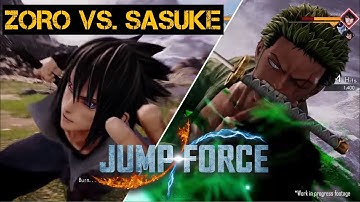 JUMP FORCE: ZORO vs SASUKE Gameplay Trailer (PS4, XBOX ONE, PC)