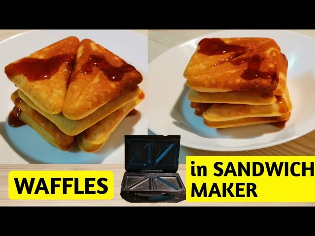 WAFFLES നിമിഷങ്ങൾക്കുള്ളിൽ, How to make perfect waffles in SANDWICH MAKER