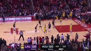 Eric Gordon Hits The Clutch 3Pt And Sends The Game To Overtime Rockets Vs Lakers 1192019
