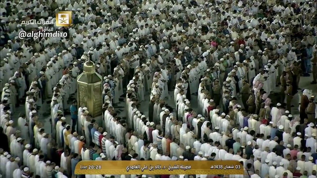 عشائية السبت ٣-٨-١٤٣٨هـ - تلاوة بديعة  من سورة النساء - لفضيلة الشيخ د. خالد الغامدي