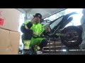 Deaf motocross explain about wheels Honda CRF in Husqvarna fe 450