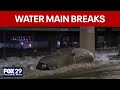 Philadelphia water main breaks: Cars frozen, repairs underway