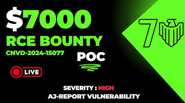 Live $7000 Bounty | remote code execution Bug Bounty POC | Bug Bounty Program | command injection