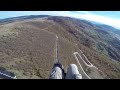 paragliding ridge soaring- strong wind - top landing