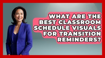 What Are The Best Classroom Schedule Visuals For Transition Reminders? - Your Crafty Classroom