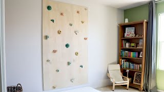 How To Build An Indoor Kids Rock Climbing Wall - Easy Kids Indoor Climbing Wall