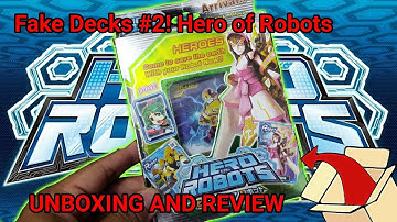 Hero Of Robots Decks Part 2 | FAKE Deck! | UNBOXING & REVIEW #heroofrobots #arcadegames #HOR