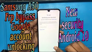 Samsung A10/A20/A30/A50/A50s FRP bypass Latest Version Unlock FRP (Android 10)