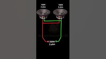 speaker parallel connection #khairunelectronicsbd #electronic #youtubeshorts #powersupply