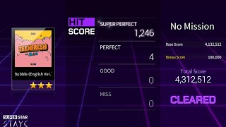 【SuperStar STAYC】'Bubble' (English Ver.)[Full] All Combo (Hard)｜Highlight