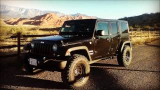 Jeep JK Before and After the Teraflex 1.5 inch leveling kit