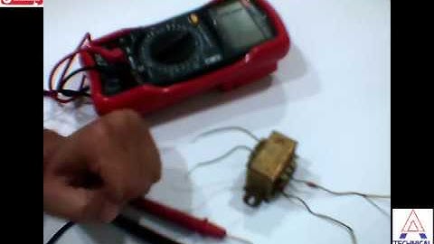 How to find input and output of a Transformer using Multimeter