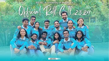 Official Roll Call  23.24 - AIESEC in University of Moratuwa