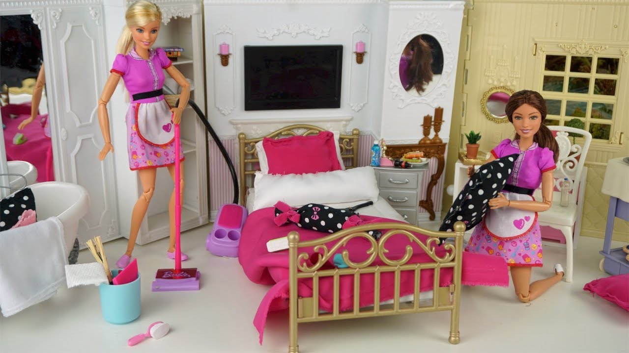 barbie doll hotel set