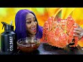 Seafood Boil with Curtis the Crab Whole King Crab mukbang