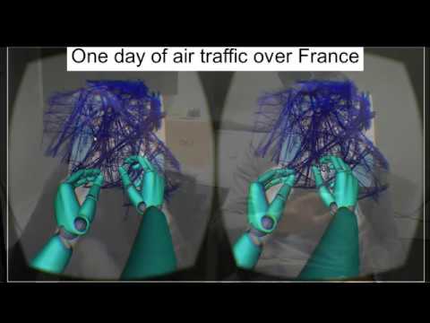 Collaborative Immersive Visualisation of Aircraft Trajectoires with networked Oculus Rifts