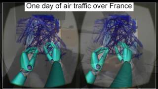 Collaborative Immersive Visualisation of Aircraft Trajectoires with networked Oculus Rifts